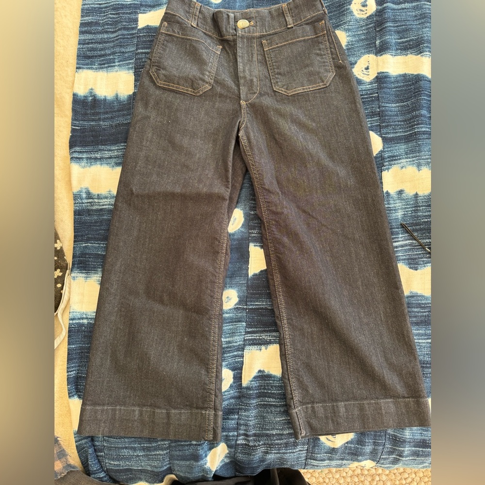 Maeve Colette Cropped Wide-leg Jeans 27P